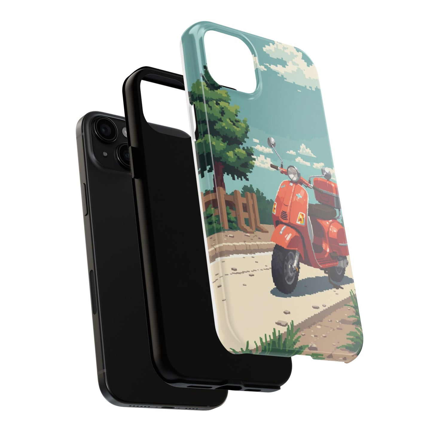 Retro Scooter Phone Case - Tough & Stylish Protection