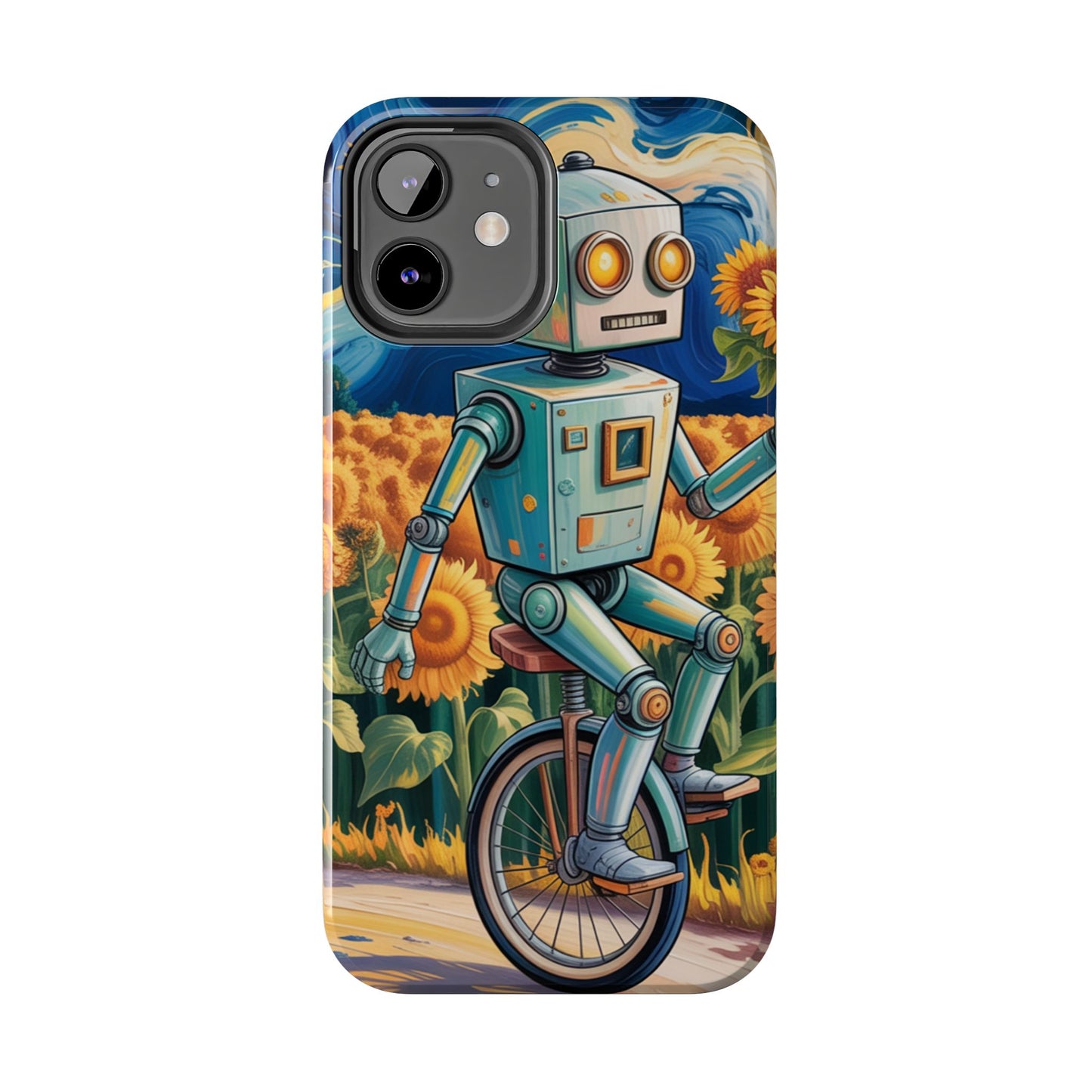 Robot Cycle Tough Phone Case - Durable & Unique Design