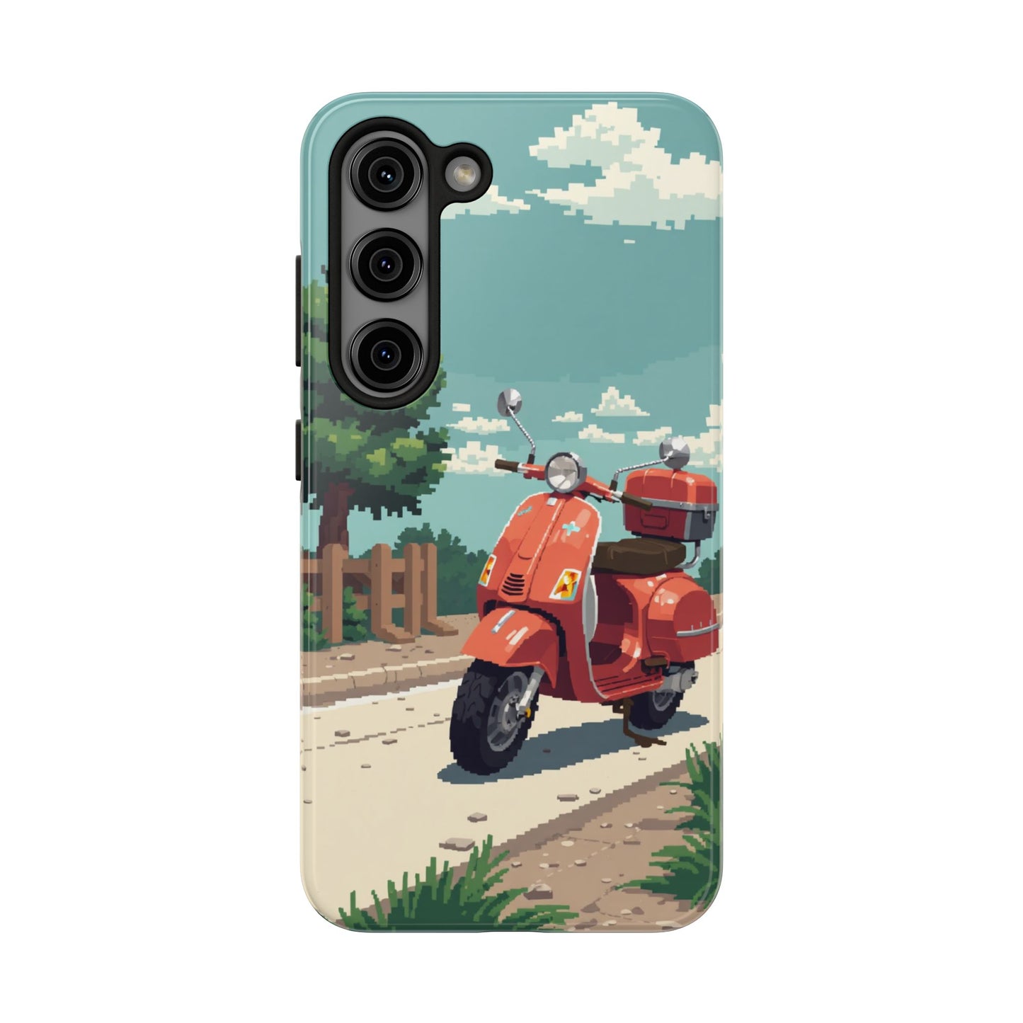 Retro Scooter Phone Case - Tough & Stylish Protection