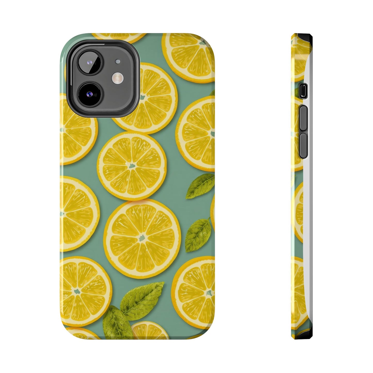 Tough Lemon Pattern Phone Case - Vibrant Citrus Design for Summer Vibes - for iPhone