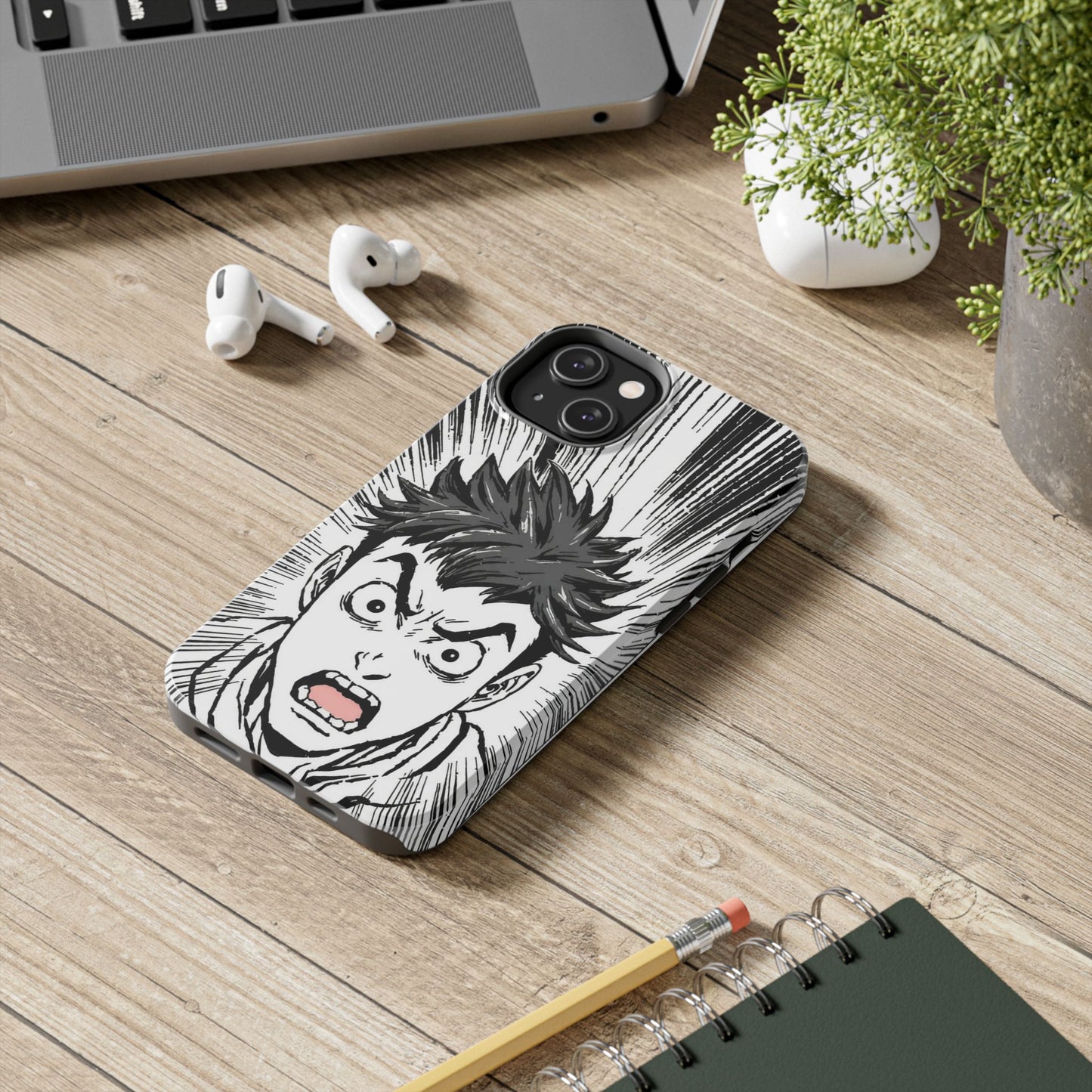 Intense Graphic Phone Case - Tough Design for Anime Fans