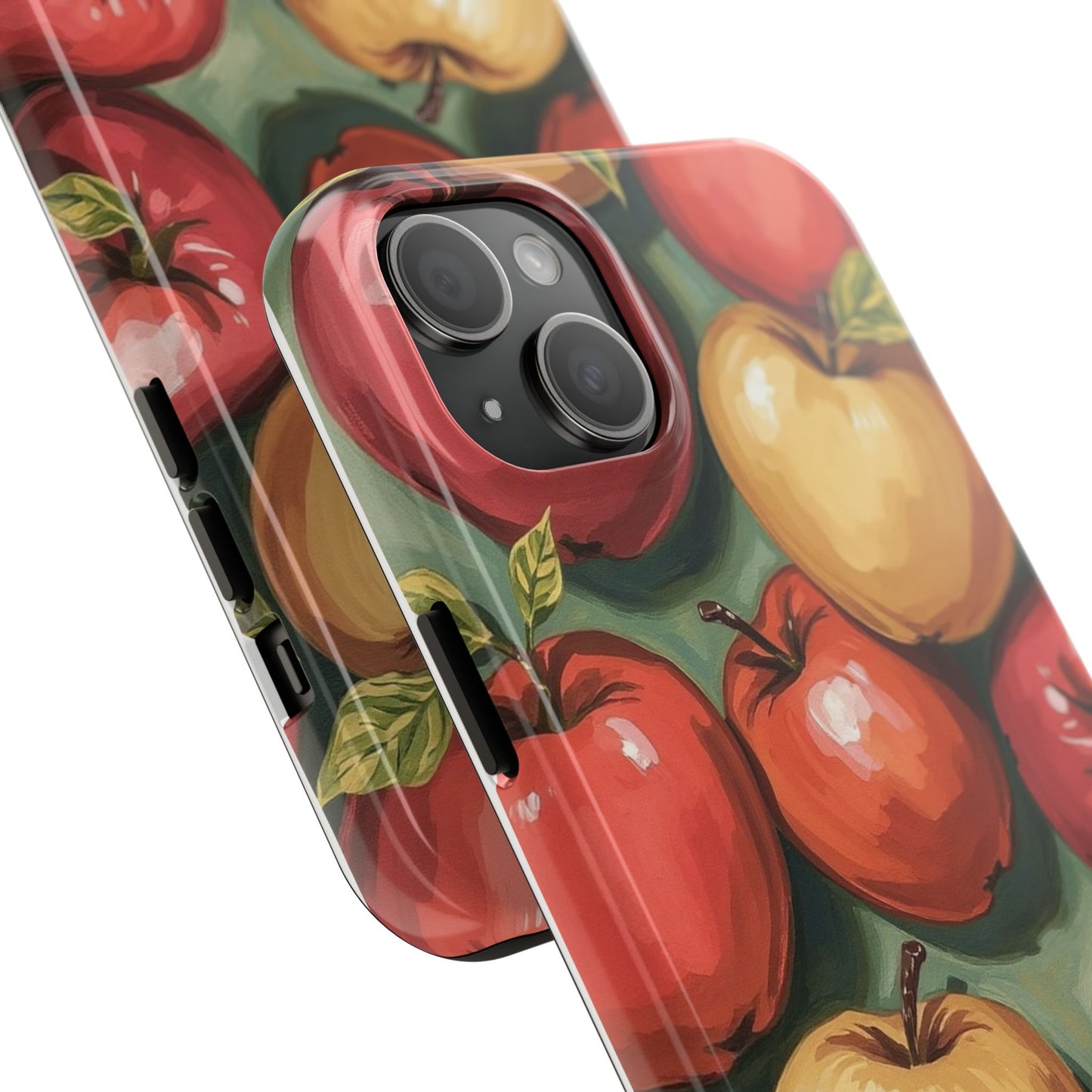 Colorful Painted Apples Art Tough Phone Case - Durable & Stylish Protection - for iPhone