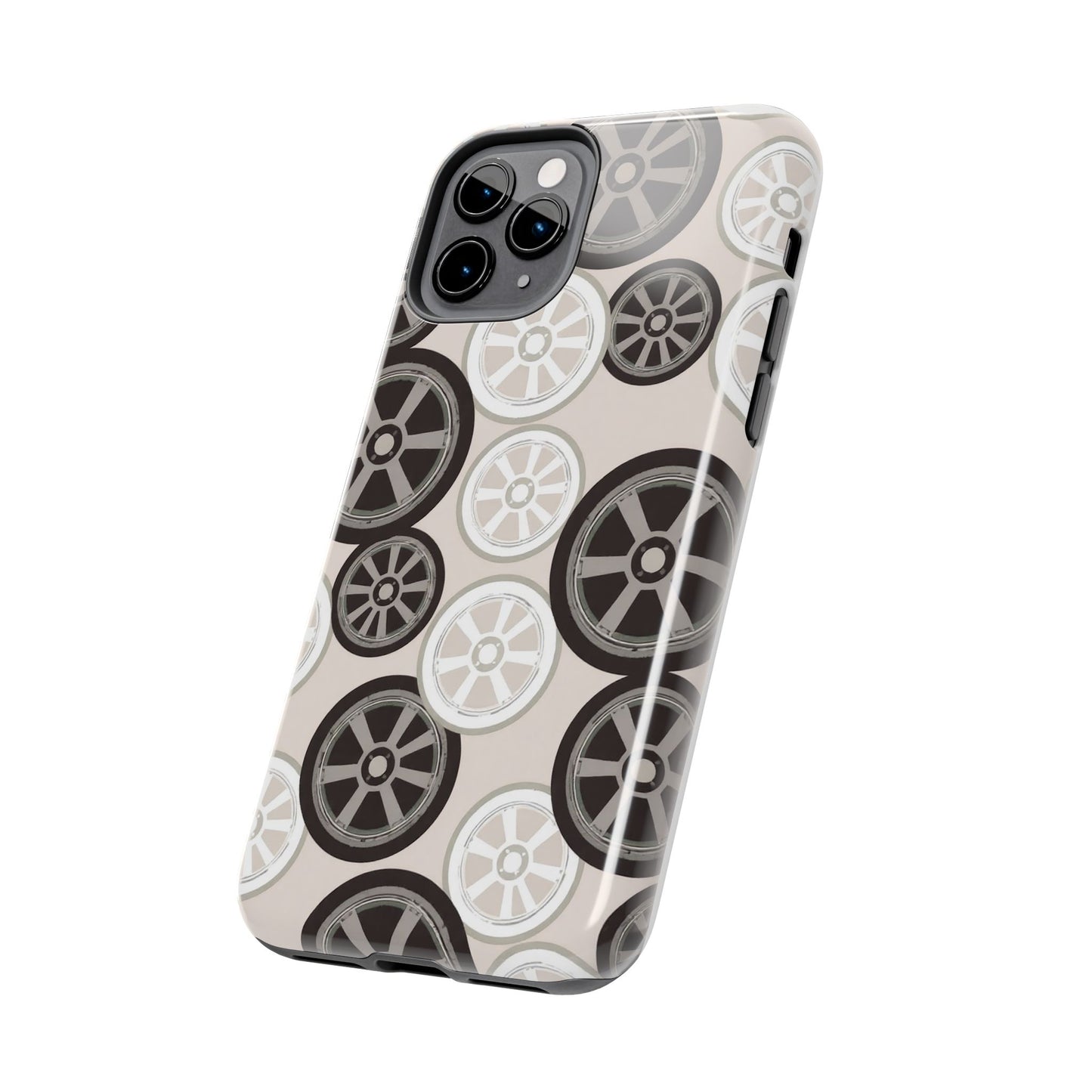 Racing Wheel Design Tough Phone Case – Durable Protection for Automotive Enthusiasts