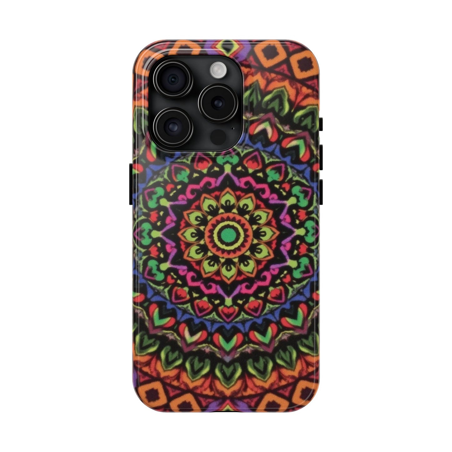 Colorful Mandala Tough Phone Case - Vibrant Designs for Trendy Protection - for iPhone
