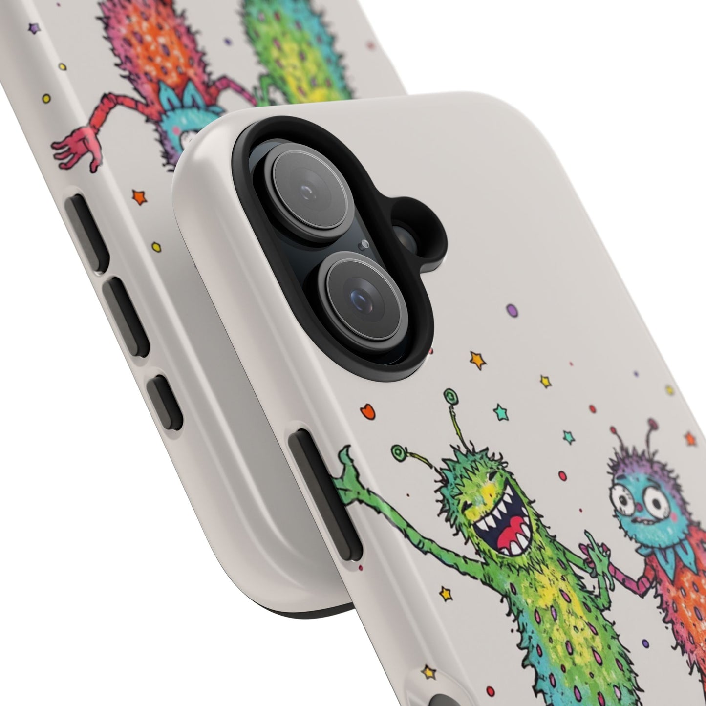 Colorful Monster Tough Phone Case - Fun and Playful Design