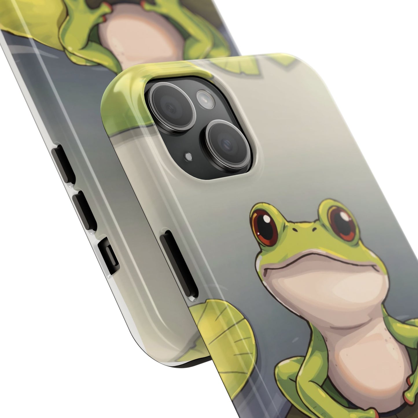 Cute Frog Tough Phone Case - Durable Protection with Nature Vibe