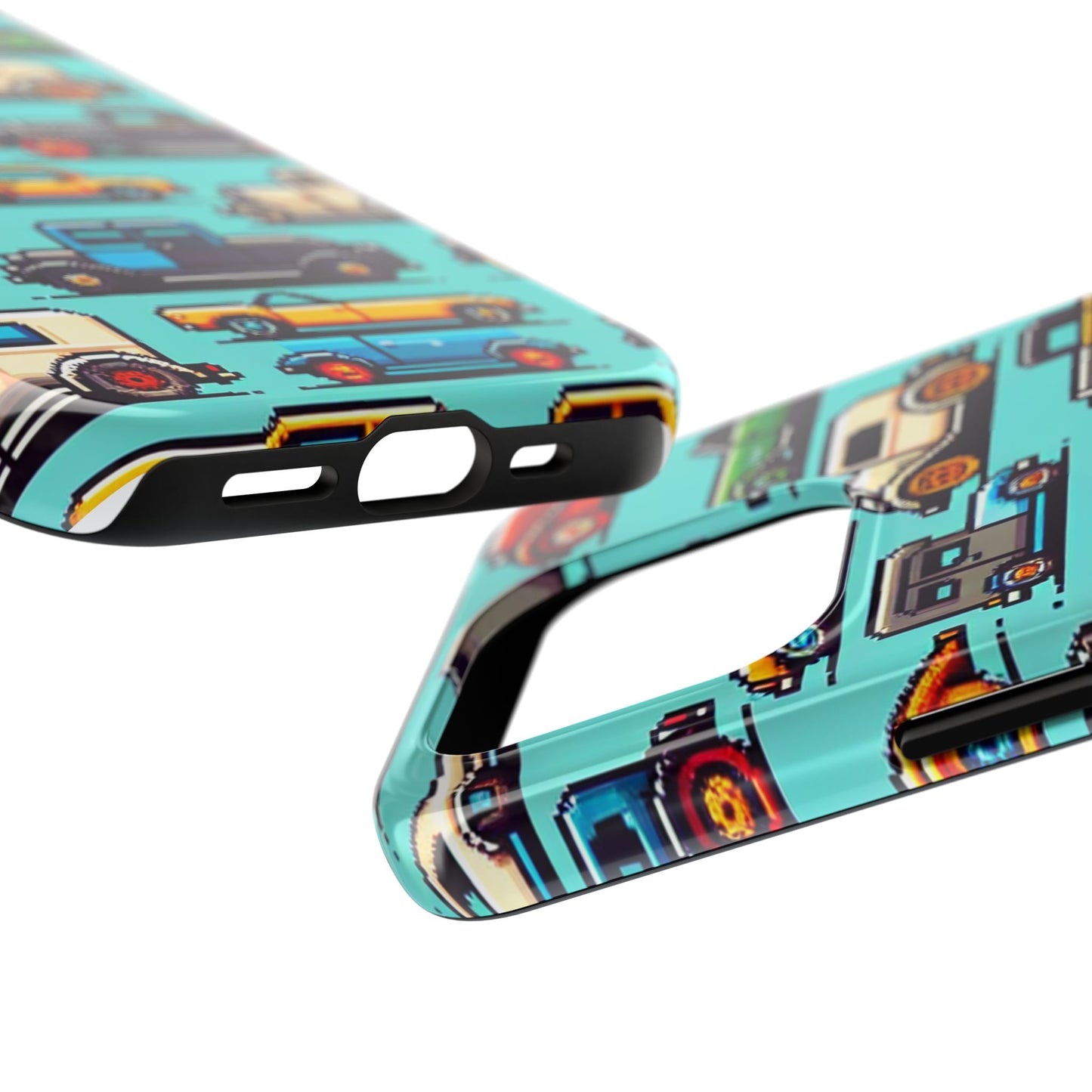Retro Car Pixel Art Tough Phone Case - Durable & Stylish Protection - for iPhone