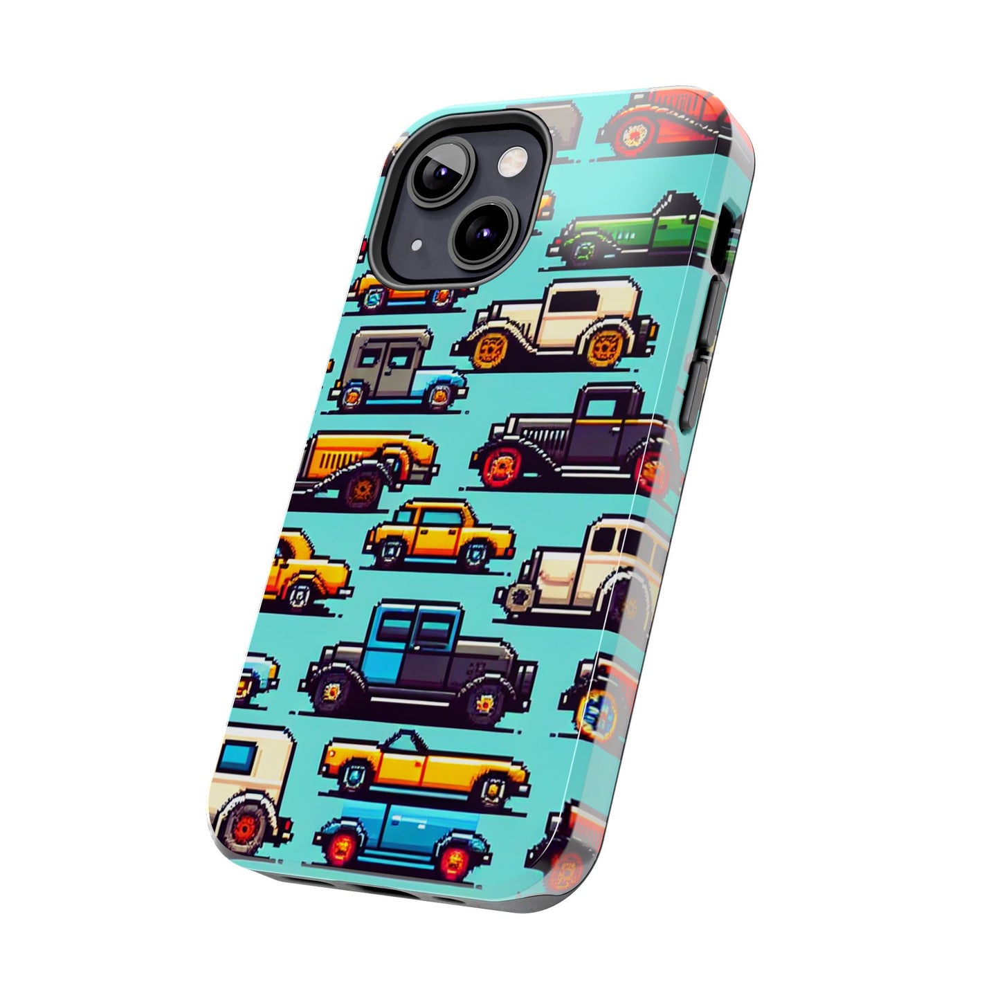 Retro Car Pixel Art Tough Phone Case - Durable & Stylish Protection - for iPhone