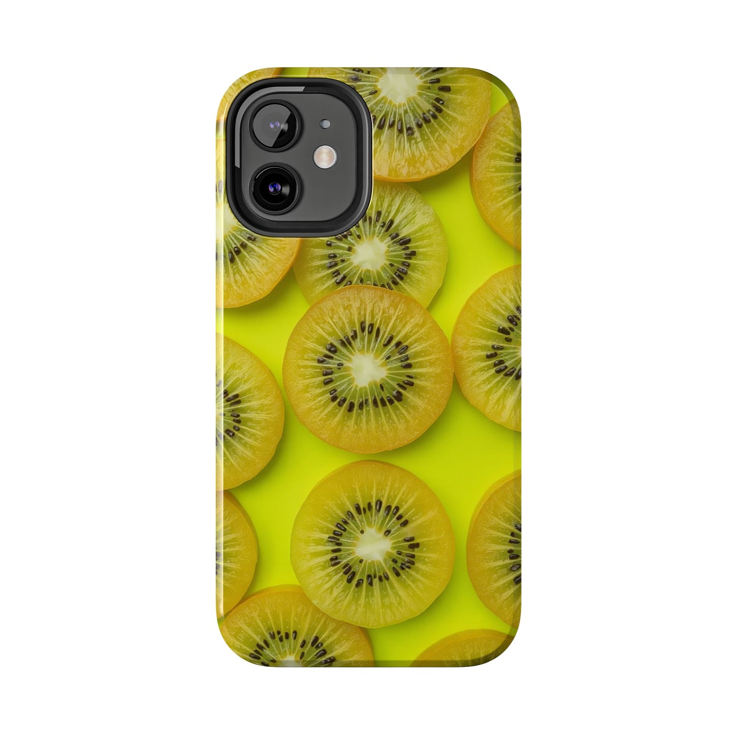 Vibrant Kiwi Tough Phone Case - Bright Yellow Design for Fruit Lovers