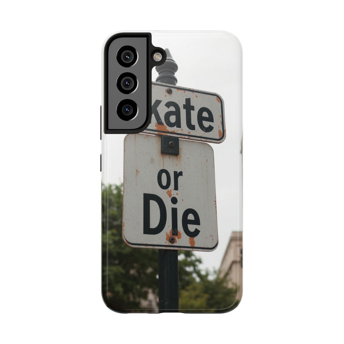 Skate or Die Tough Phone Case - Durable Protection for Skaters