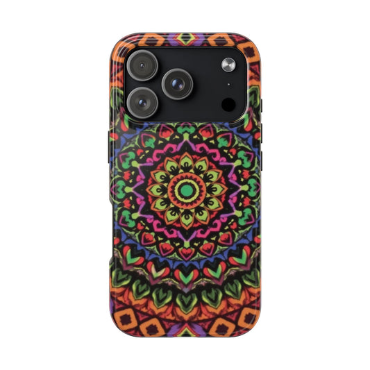 Colorful Mandala Tough Phone Case - Vibrant Designs for Trendy Protection - for iPhone