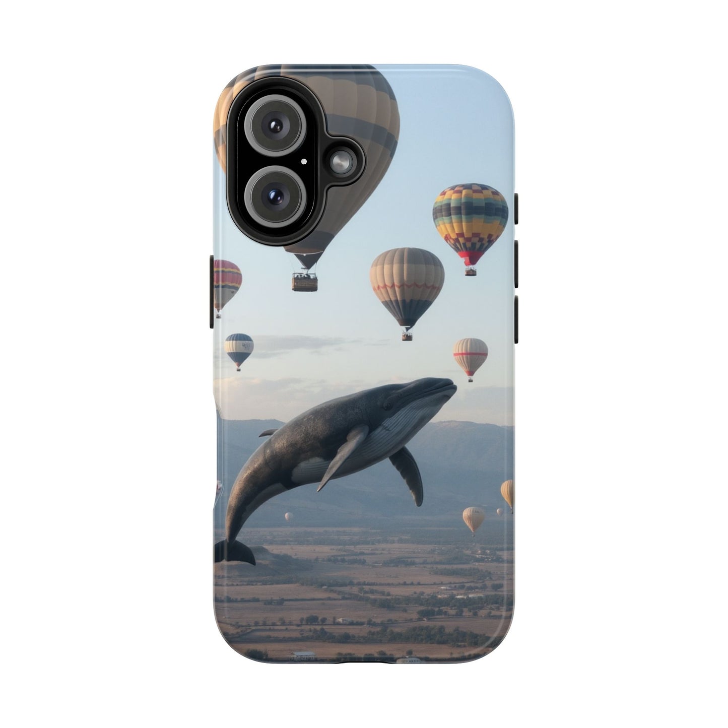 Whale Hot Air Balloon Tough Phone Case - Adventure & Nature Lovers