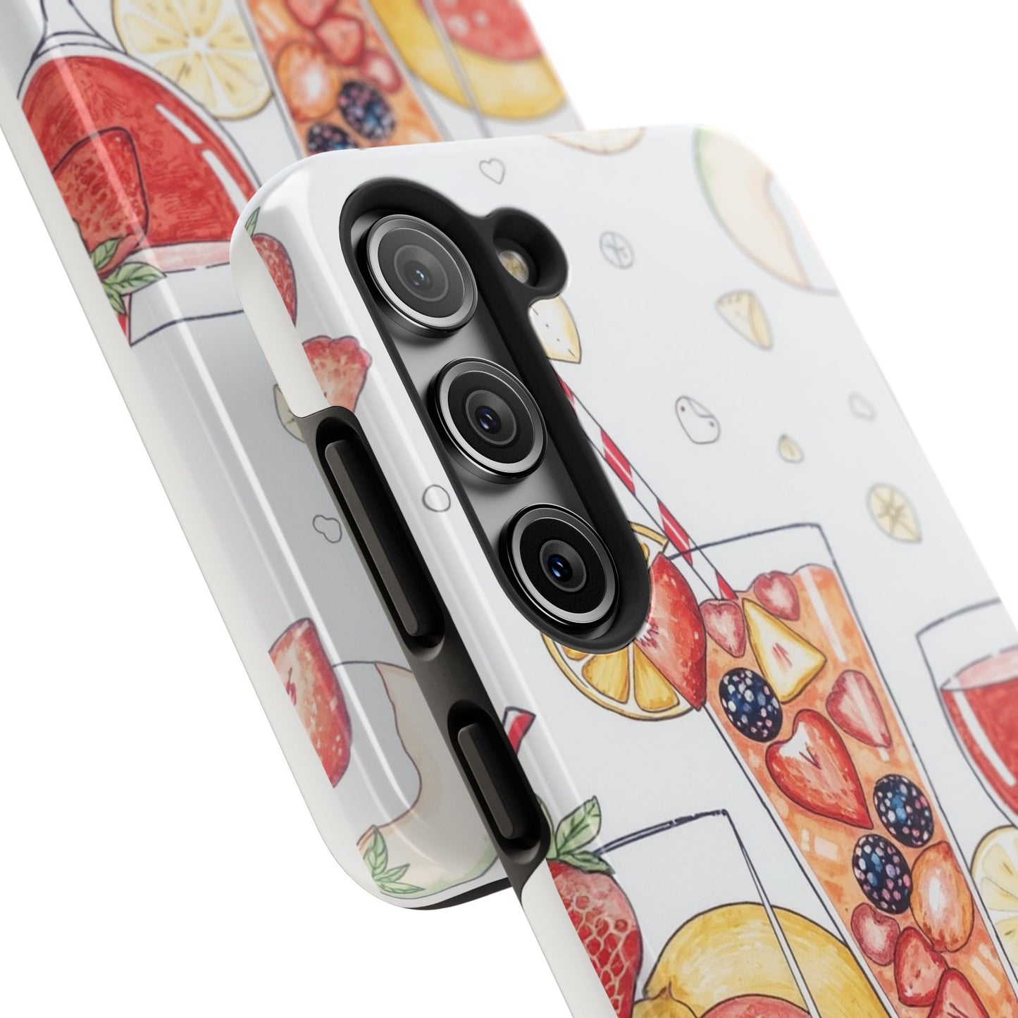 Colorful Fruit Cocktail Tough Phone Case - Perfect for Summer Vibes