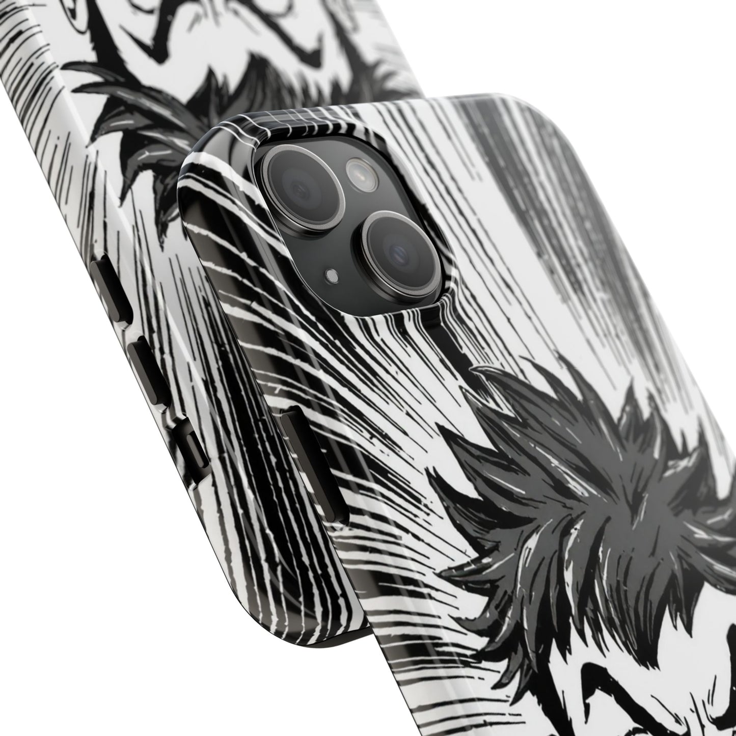 Intense Graphic Phone Case - Tough Design for Anime Fans