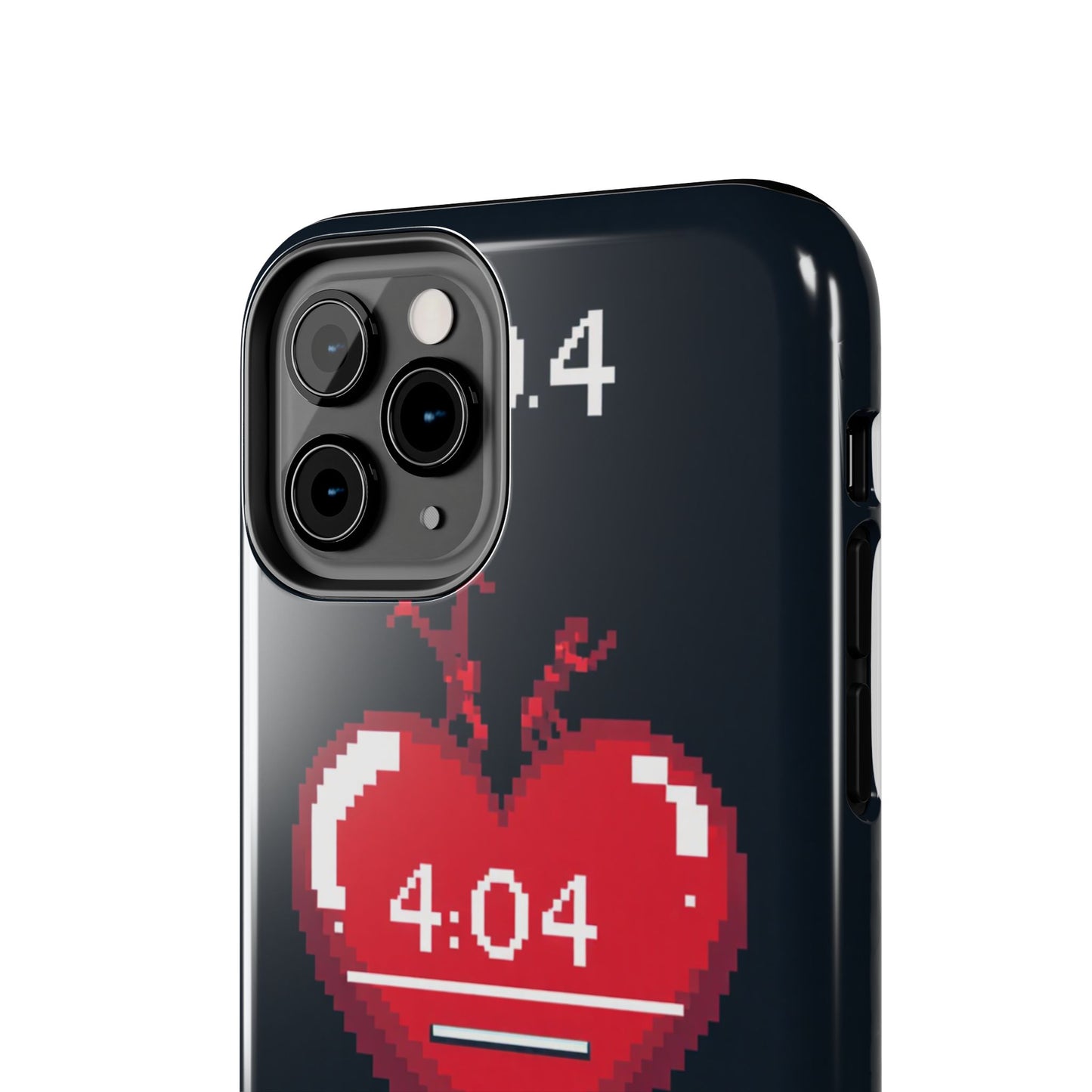 Vintage Pixel Heart Tough Phone Case - "404 Love Not Found" Design