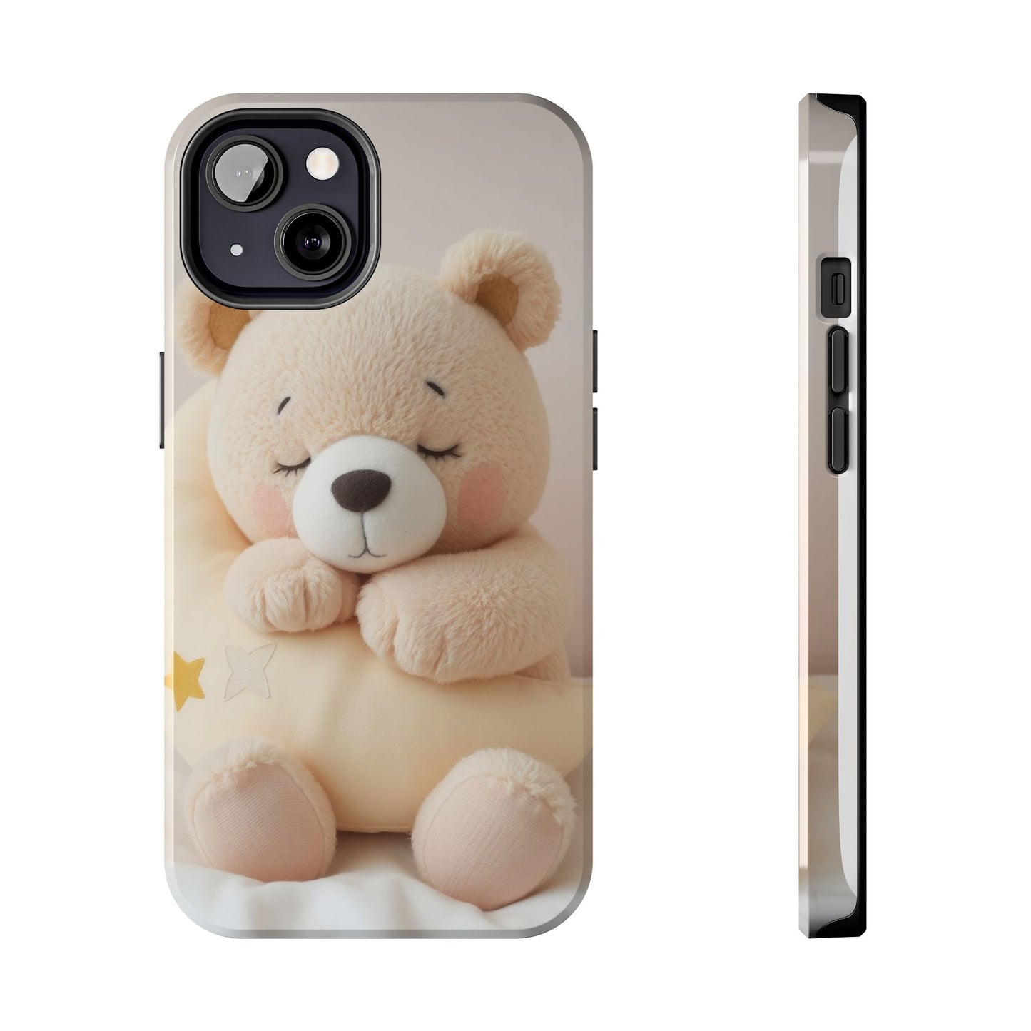 Cute Bear Tough Phone Case - Adorable Baby Animal Design for Kids & Adults