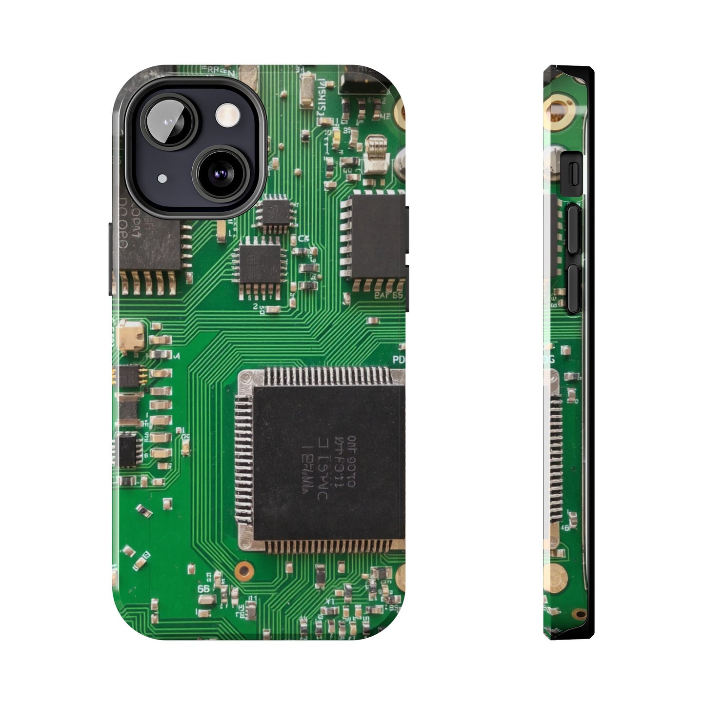 Circuit Board Tough Phone Case - Durable Tech Design