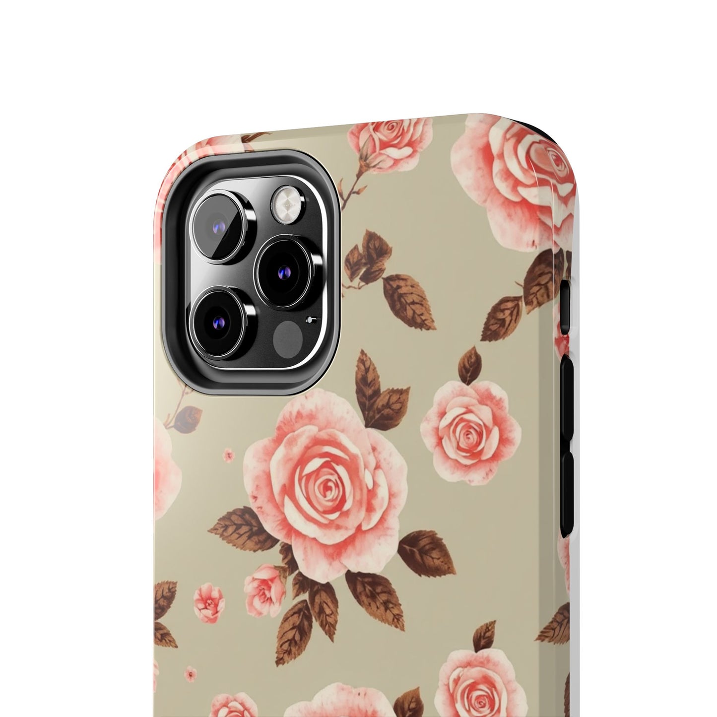 Elegant Floral Tough Phone Case for Stylish Protection - for iPhone