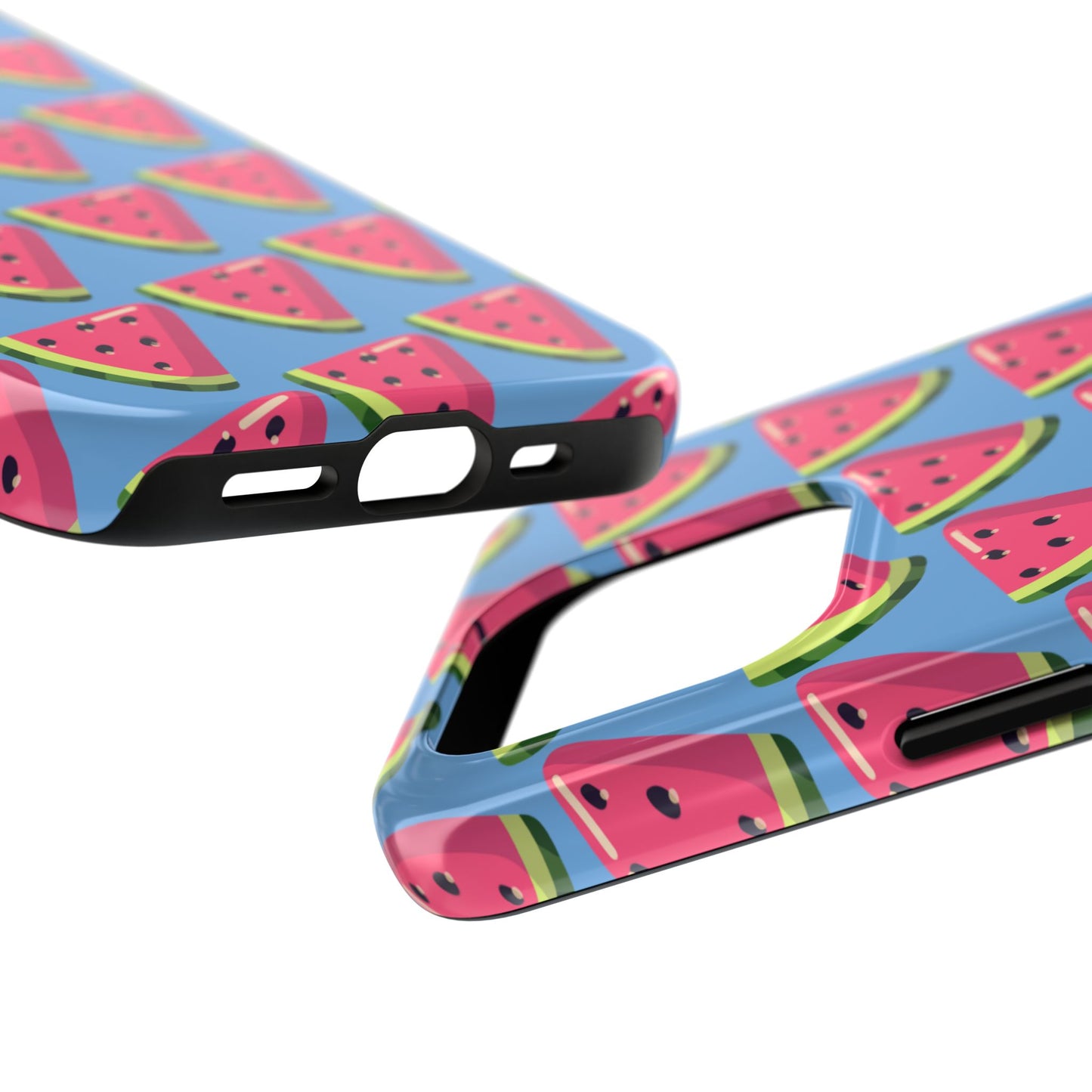 Watermelon Fun Tough Phone Case - Summer Vibes, Blue - for iPhone