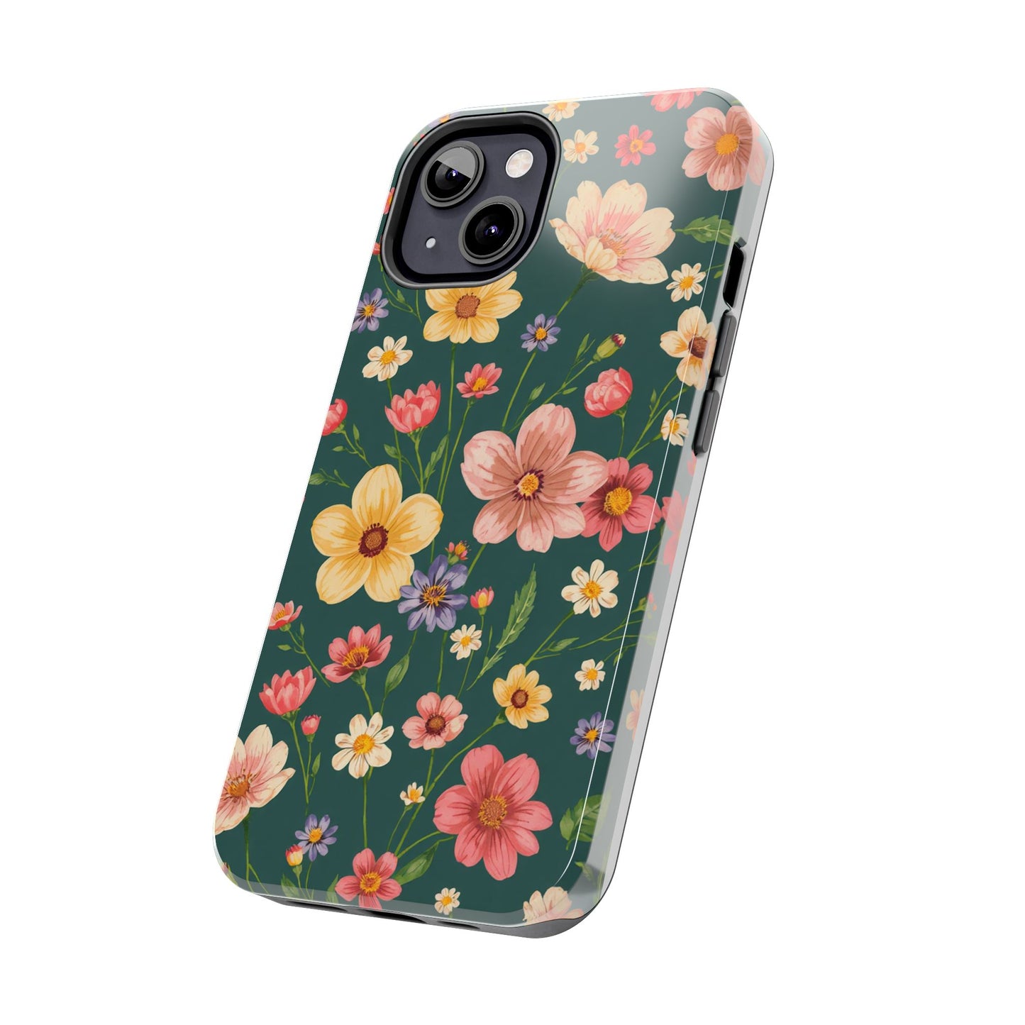 Vintage Spring Flowers Tough Phone Case - Durable Protection for iPhone