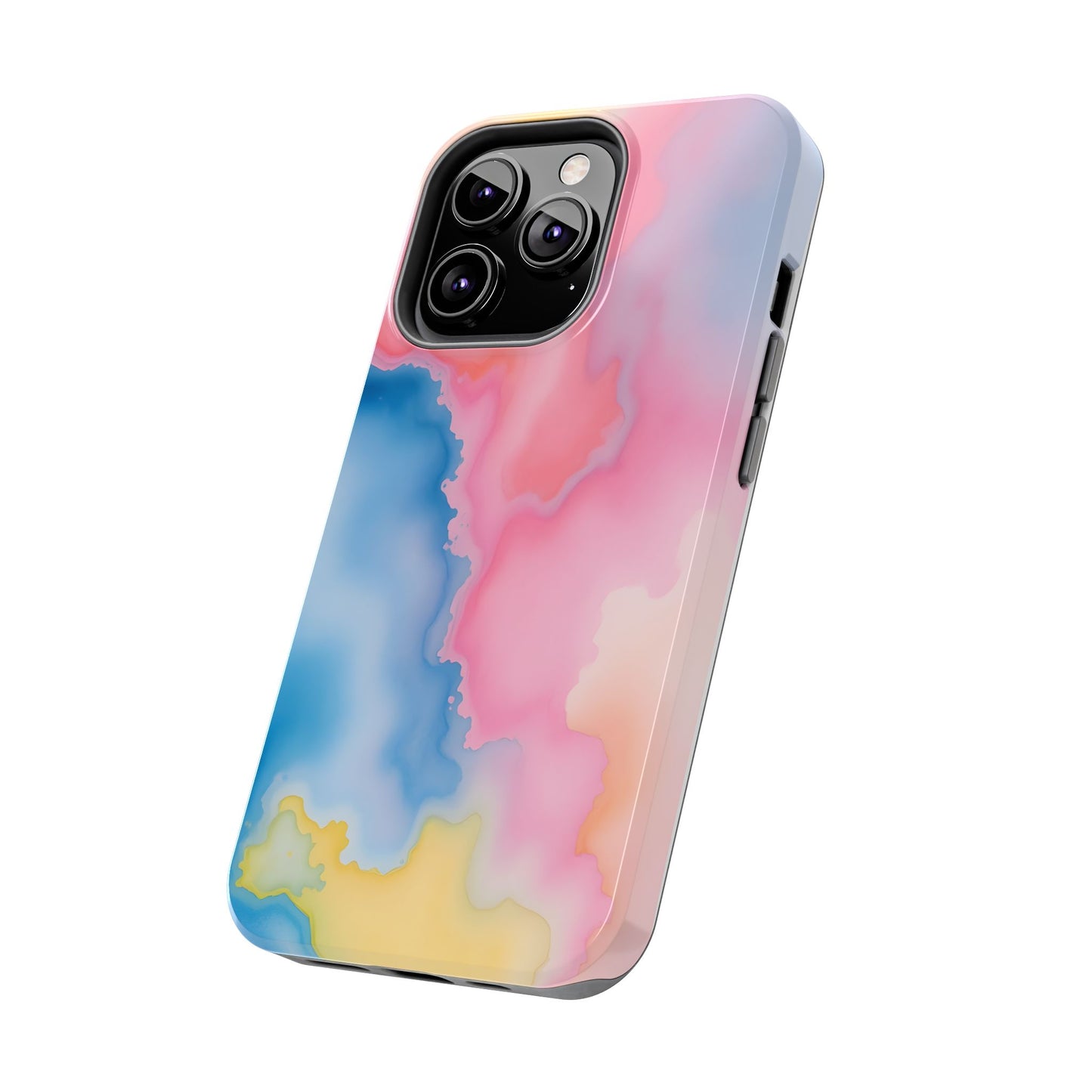 Painted Watercolor Tough Phone Case - Durable Protection with Artistic Vibes - for iPhone