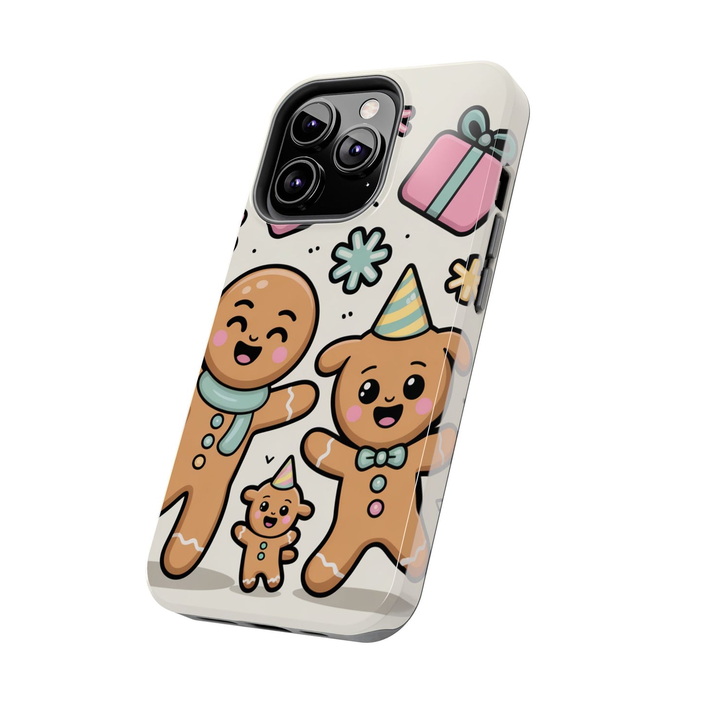 Gingerbread Family Dancing Holiday Phone Case