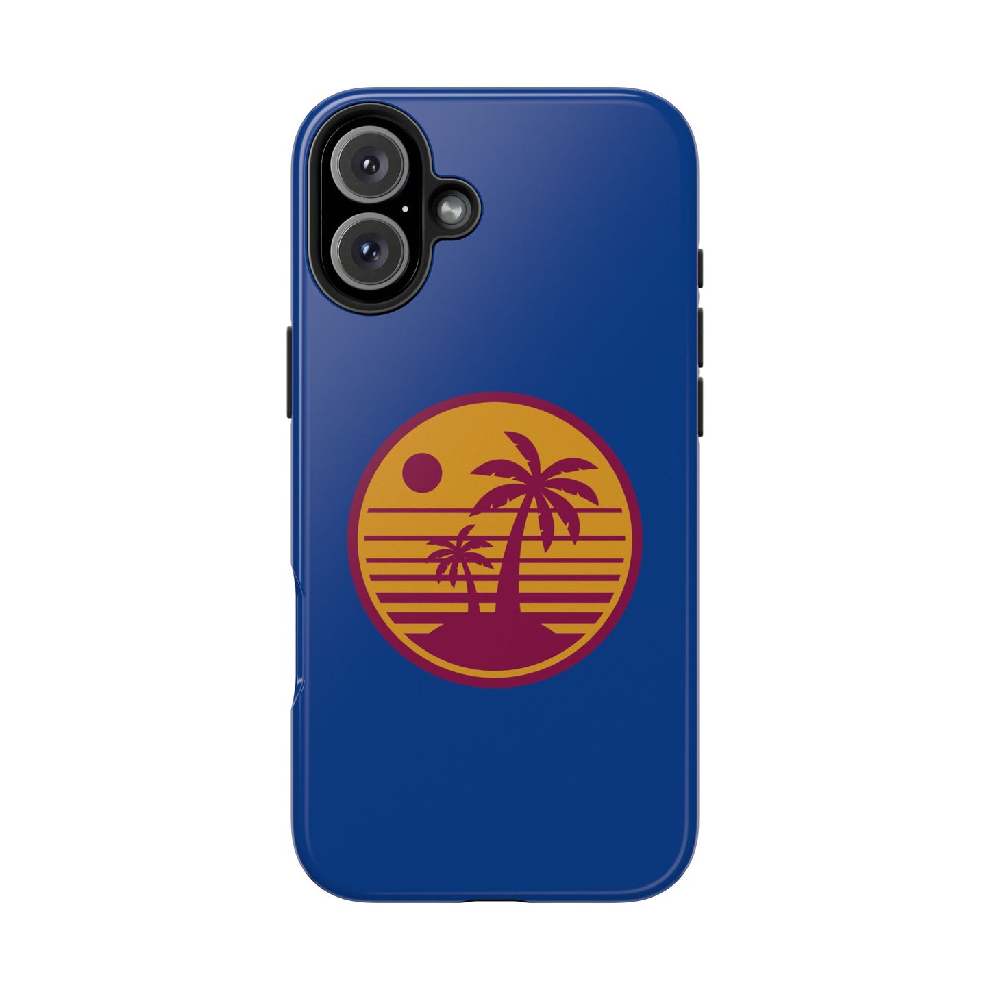 Retro Sunset Tough Phone Case - Vibrant Beach Vibes for Summer Adventures - for iPhone