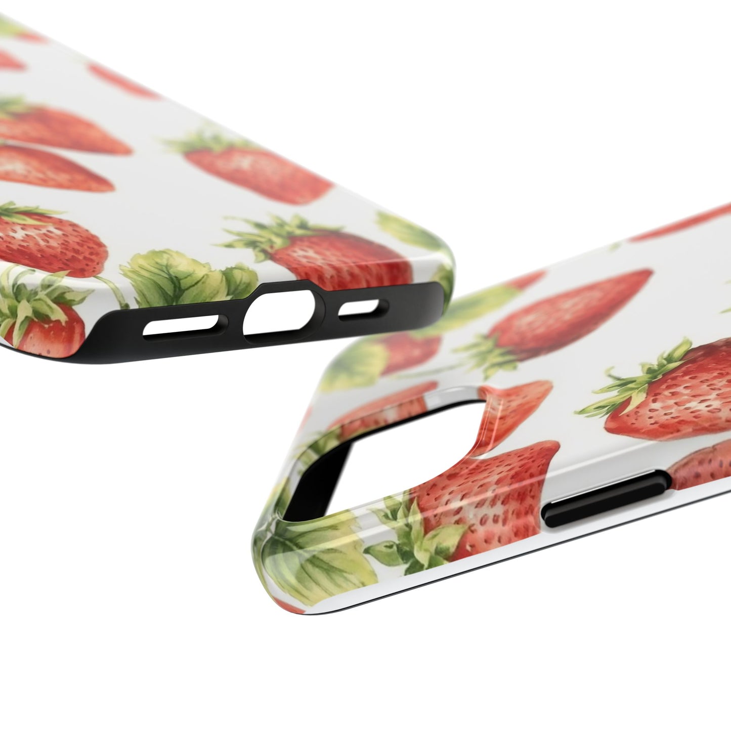 Strawberry Tough Phone Case - Durable Protection with a Fresh Design - for iPhone