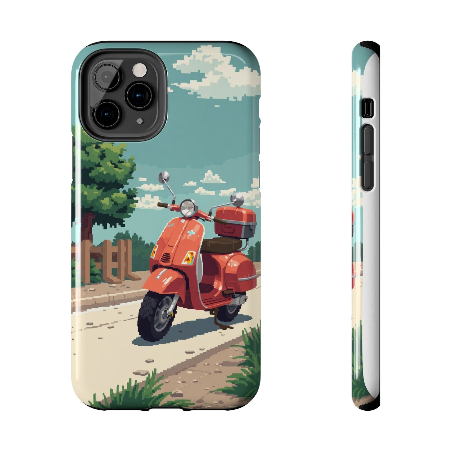 Retro Scooter Phone Case - Tough & Stylish Protection