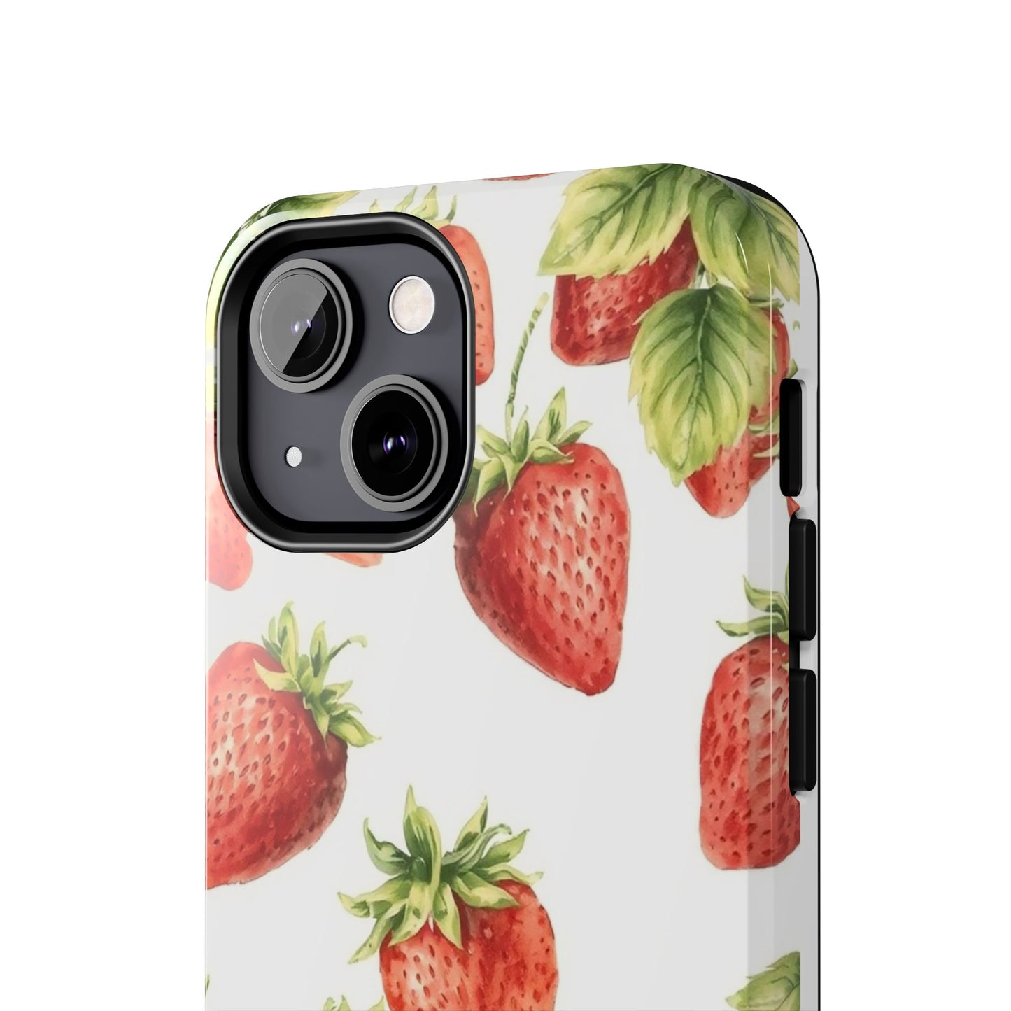 Strawberry Tough Phone Case - Durable Protection with a Fresh Design - for iPhone
