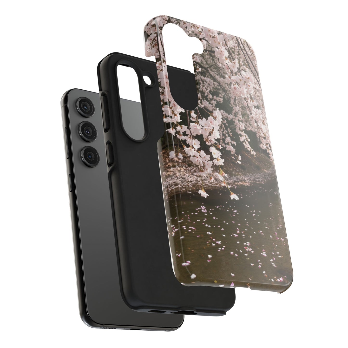 Cherry Blossom Tough Phone Cases - Durable Protection with Floral Serenity