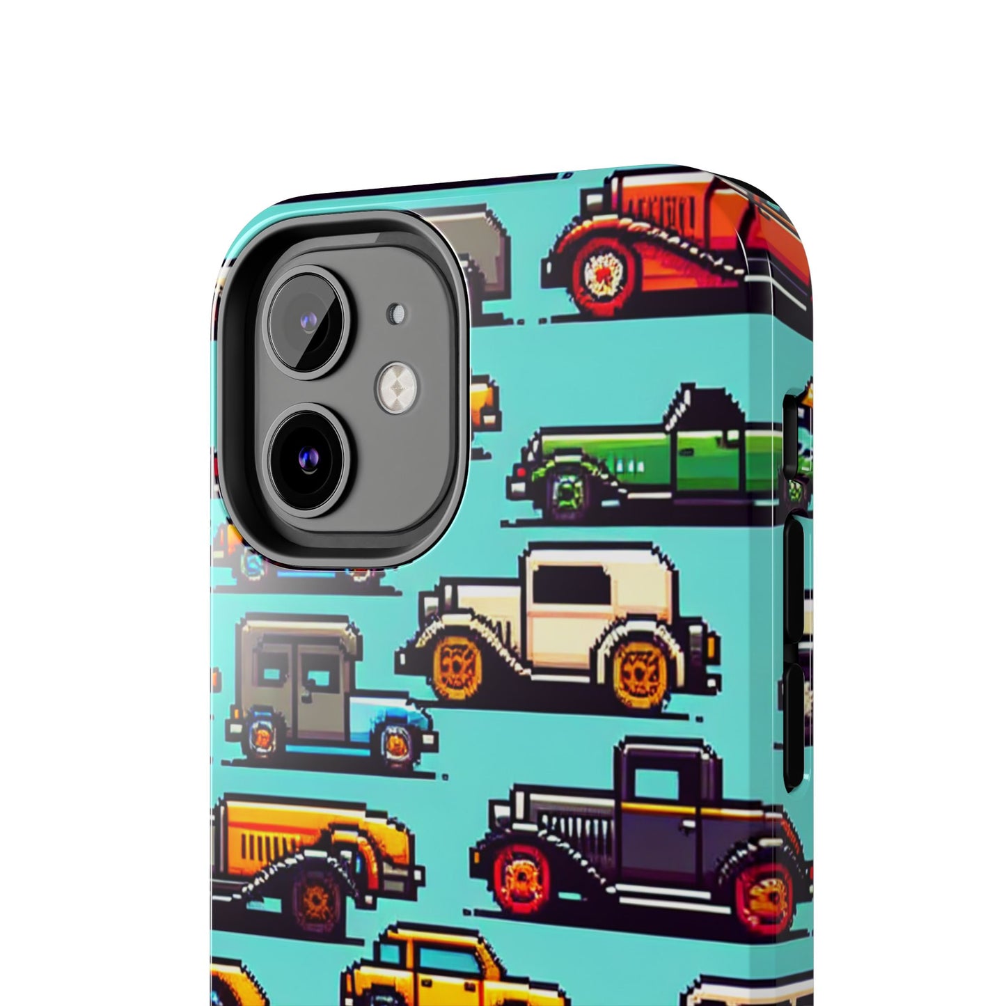 Retro Car Pixel Art Tough Phone Case - Durable & Stylish Protection - for iPhone