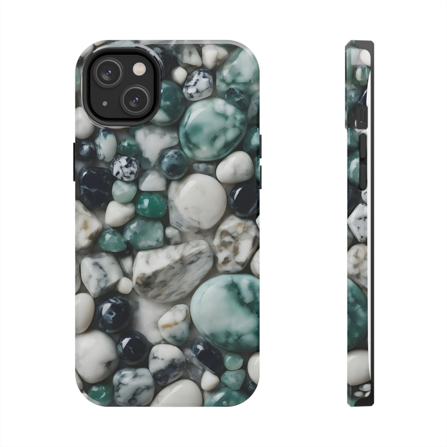 Small Rocks Pattern Tough Phone Case - Stylish & Durable Protection - for iPhone