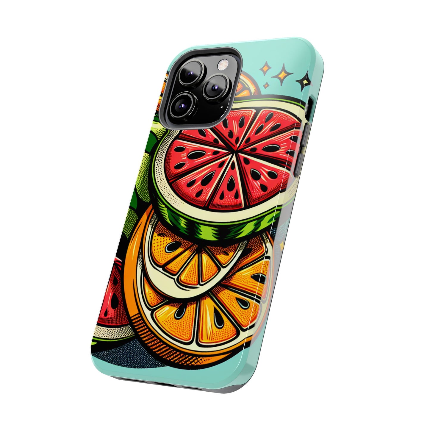 Vibrant Citrus Tough Phone Case - Fruit Slice Design - for iPhone