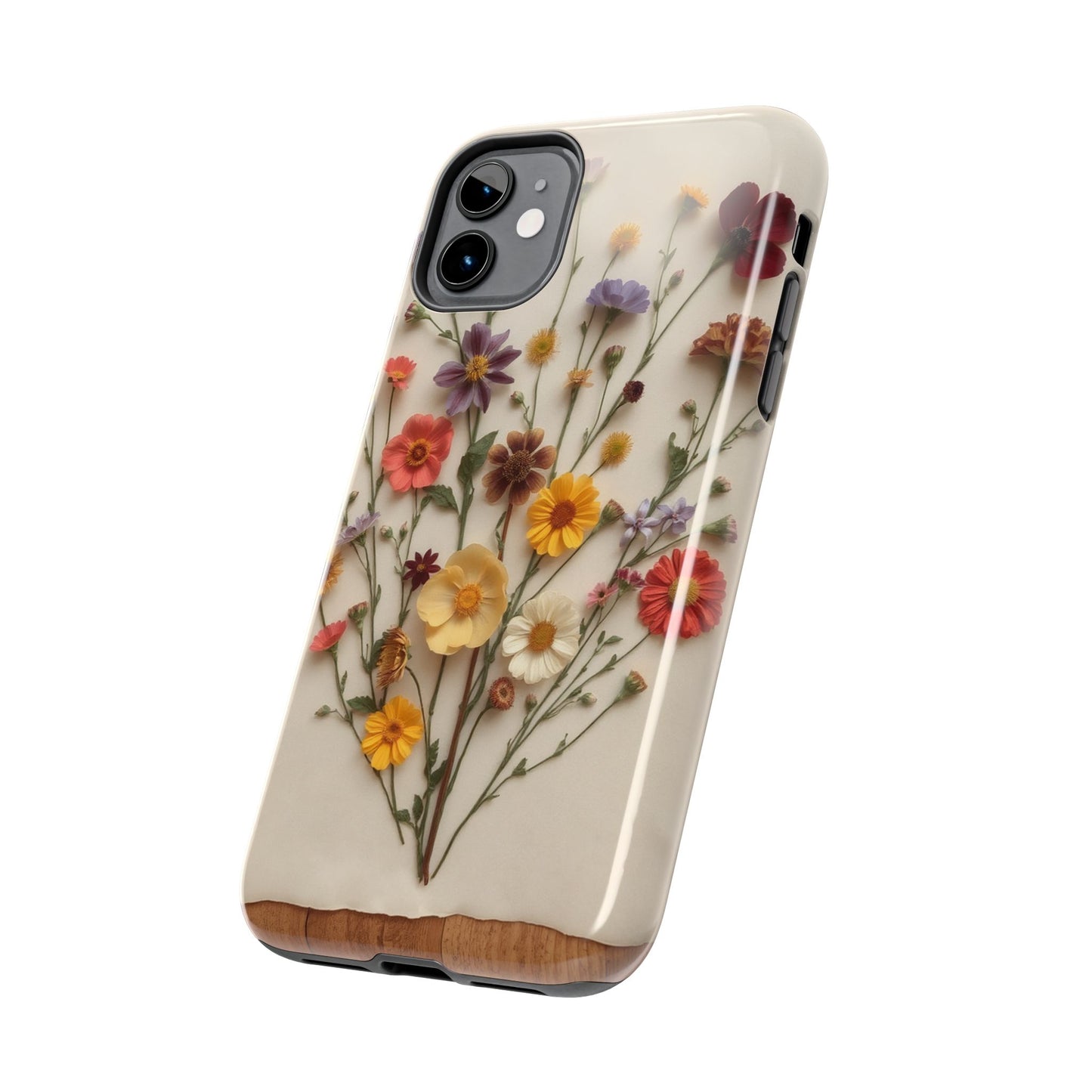 Floral Tough Phone Case - Durable Protection with Nature-Inspired Design