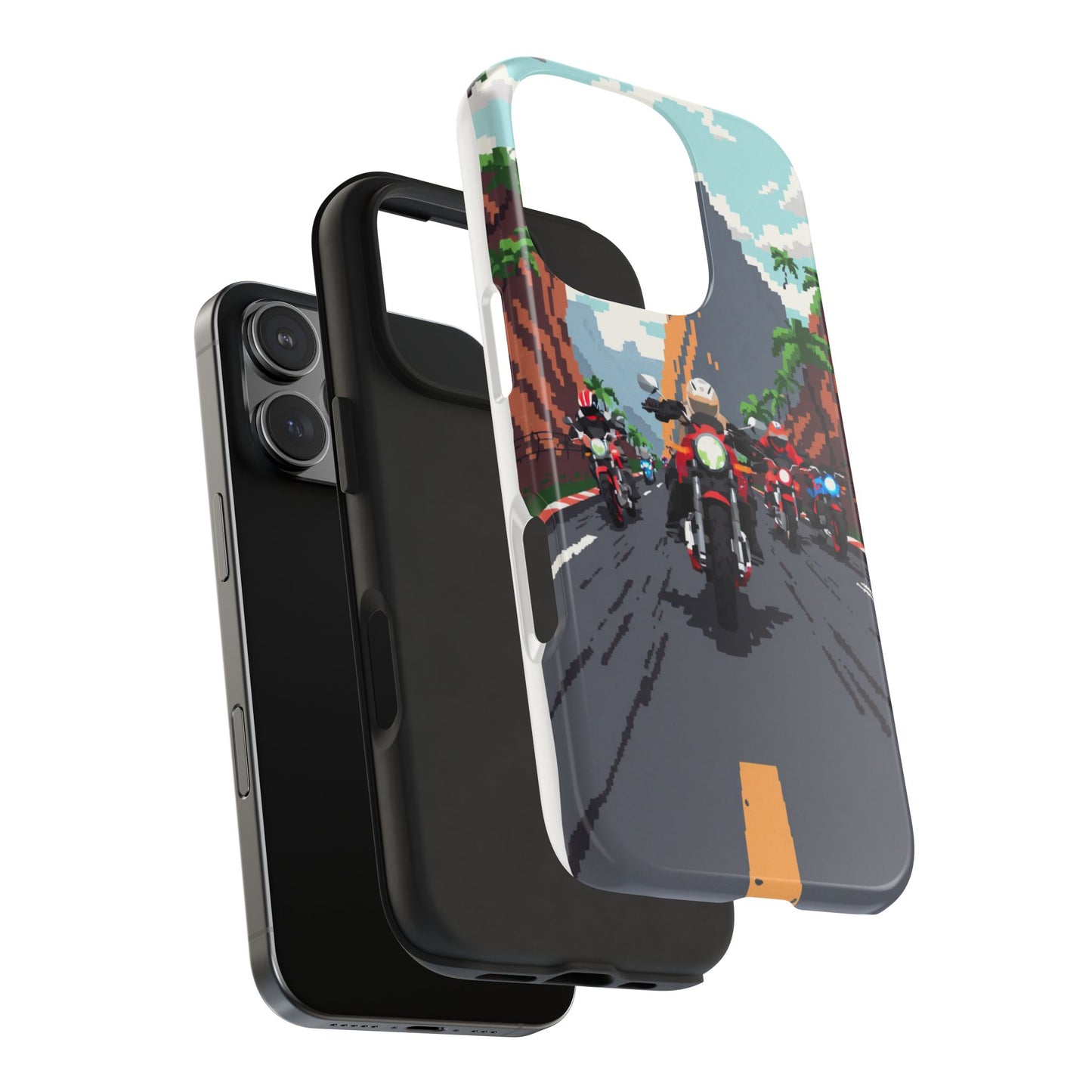 Retro Biker Tough Phone Case - Perfect for Motorcycle Lovers