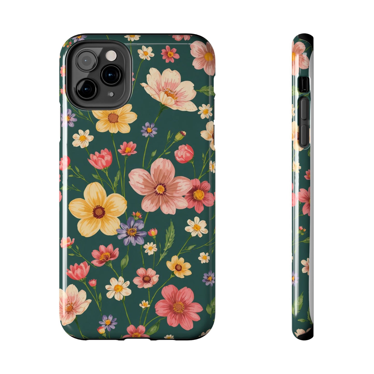 Vintage Spring Flowers Tough Phone Case - Durable Protection for iPhone