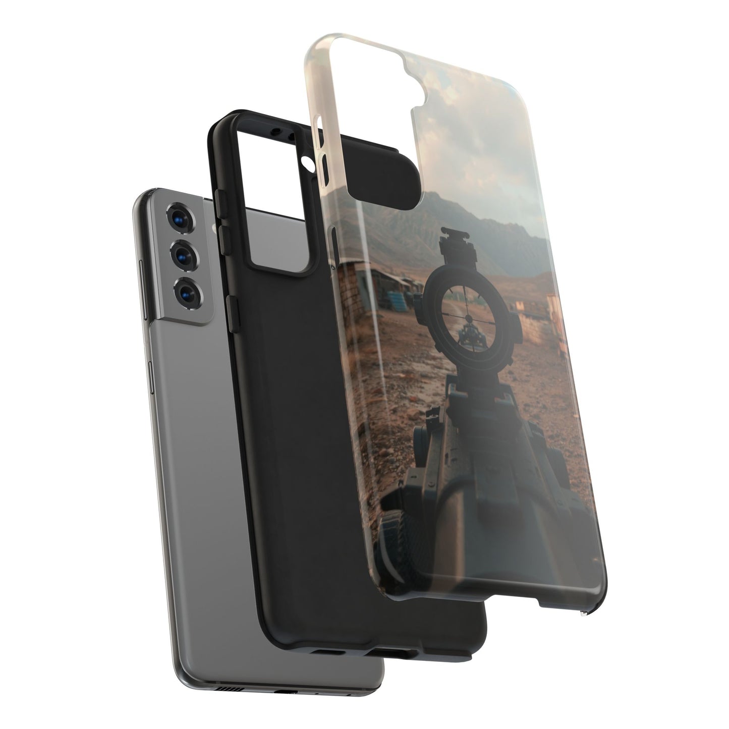 Tough Phone Case - Military Inspired Design with Sniper Scope