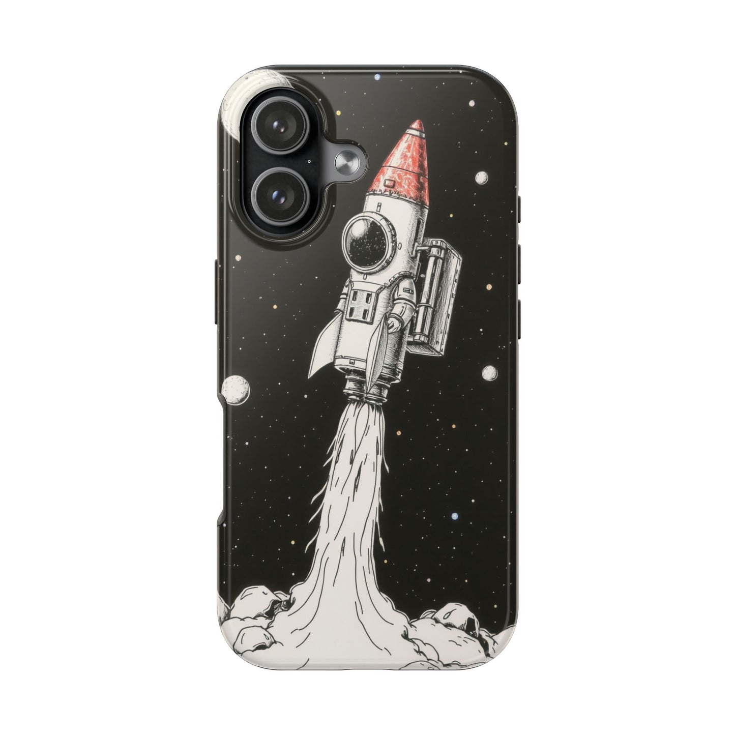 Cool Tough Phone Case for iPhone - Astro-Rocket Bond