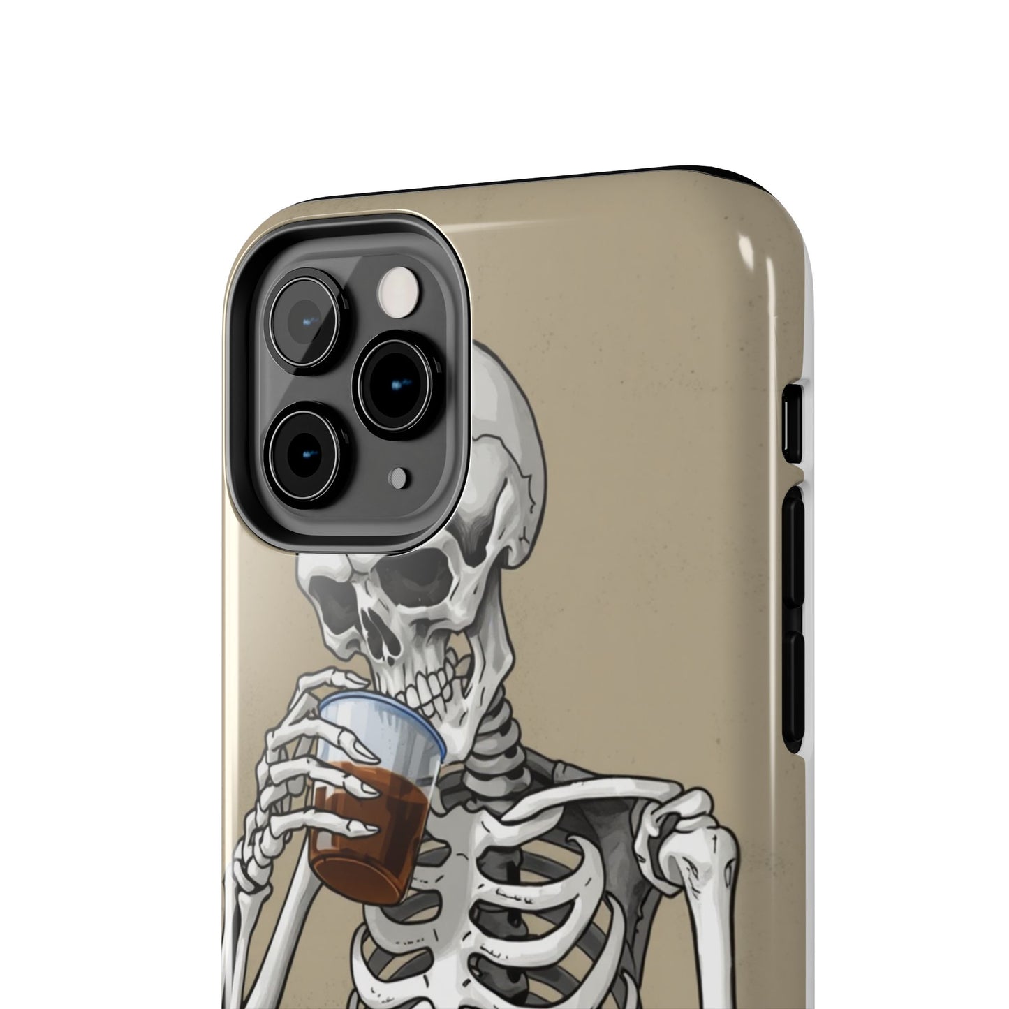 Funny Skeleton Phone Case - 'Same Soul, Different Day' Tough Cover