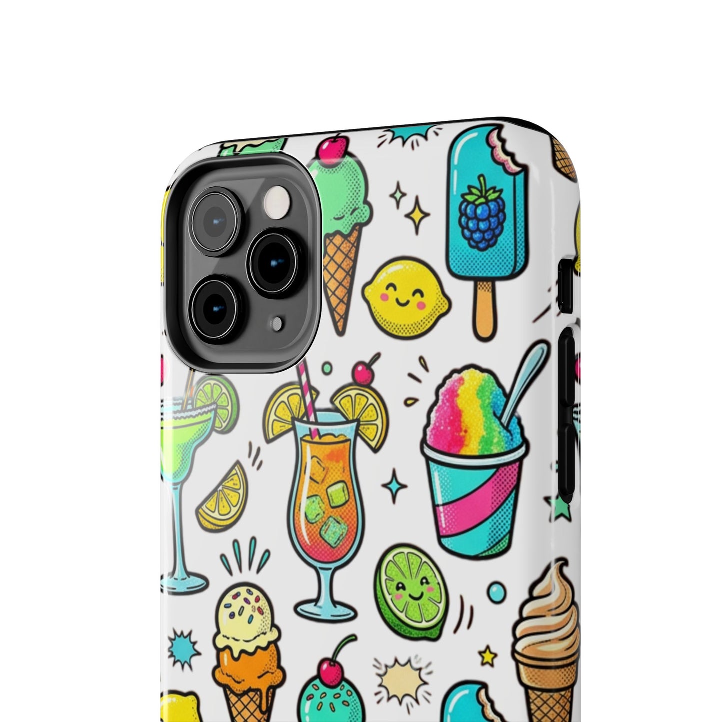 Tough Phone Case — Summer Ice Cream & Cocktails Pattern