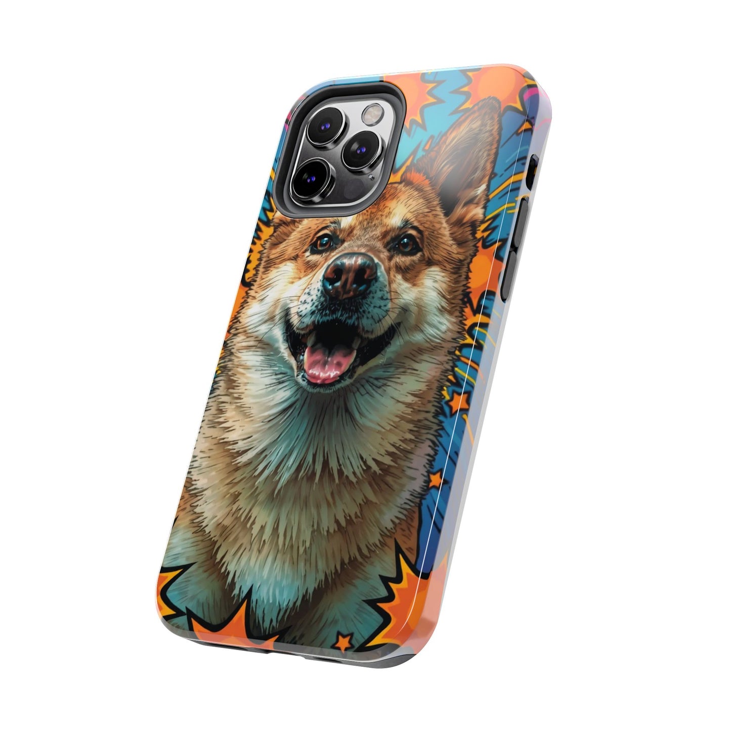Vibrant Corgi Tough Phone Case - Fun Design for Pet Lovers