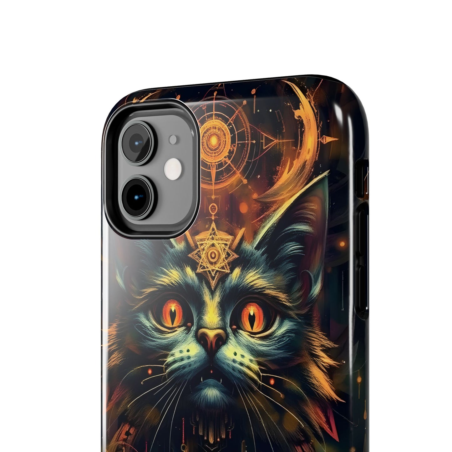 Mystical Cat Queen Tough Phone Case – Unique Protection for Cat Lovers - for iPhone