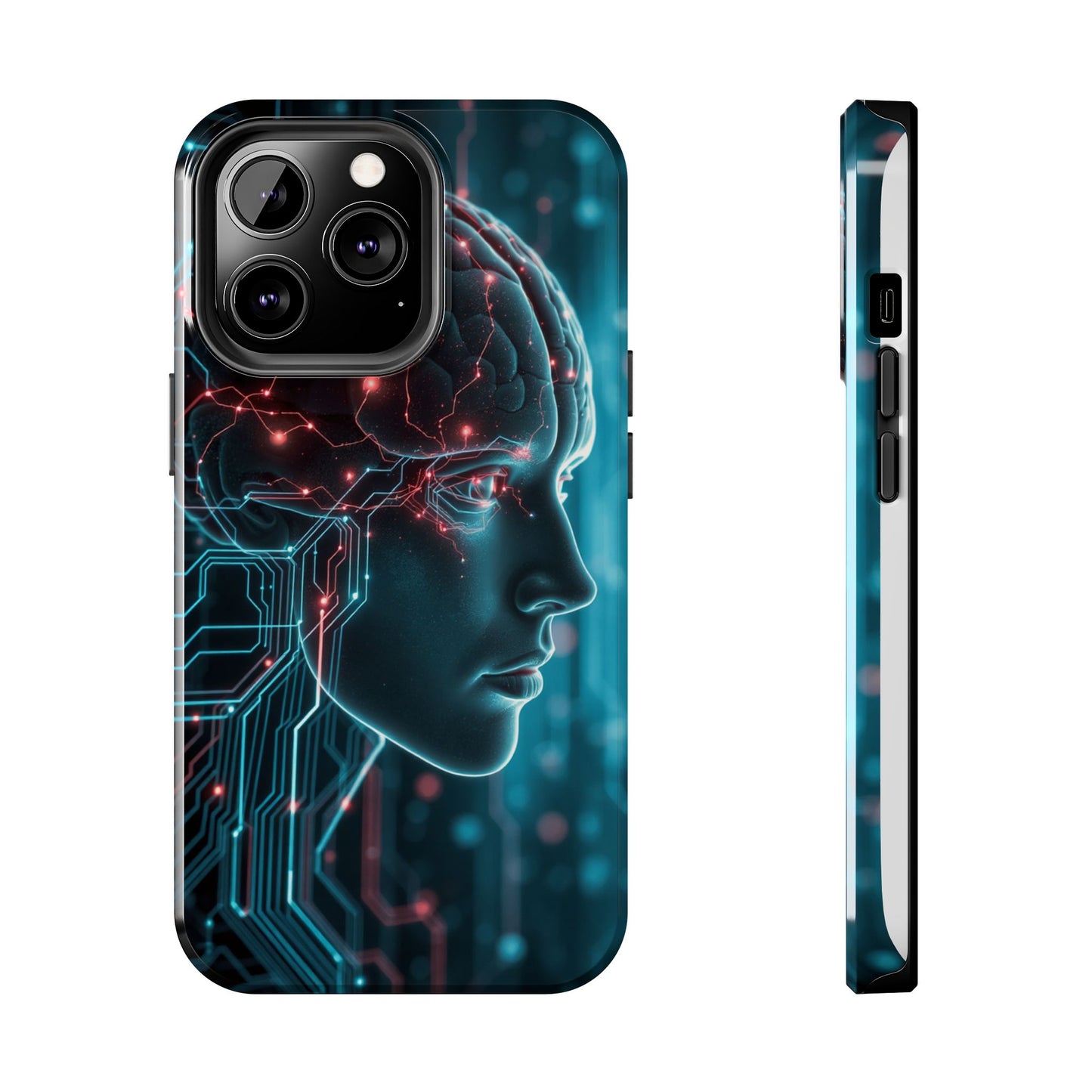 Futuristic Brain Design Tough Phone Case