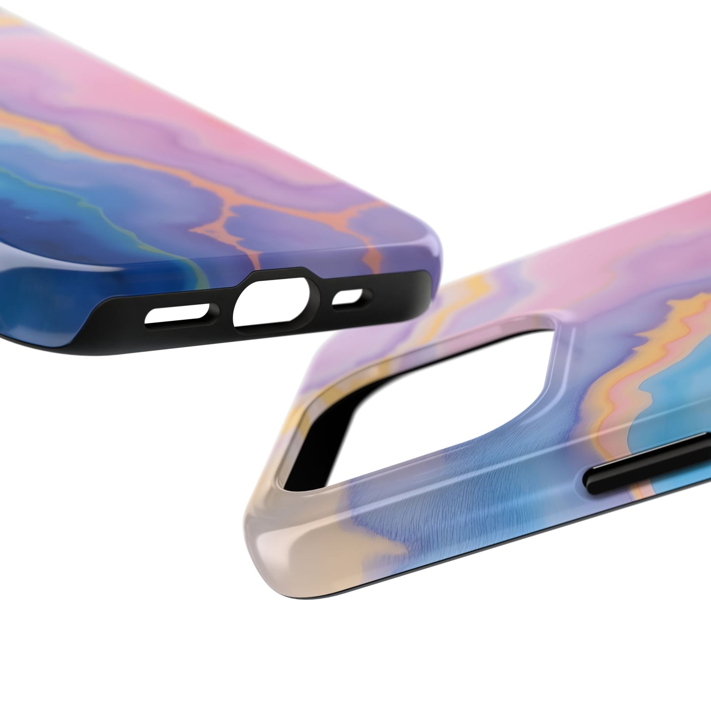 Watercolor Abstract Colors Tough Phone Case - Protective Cover for iPhone