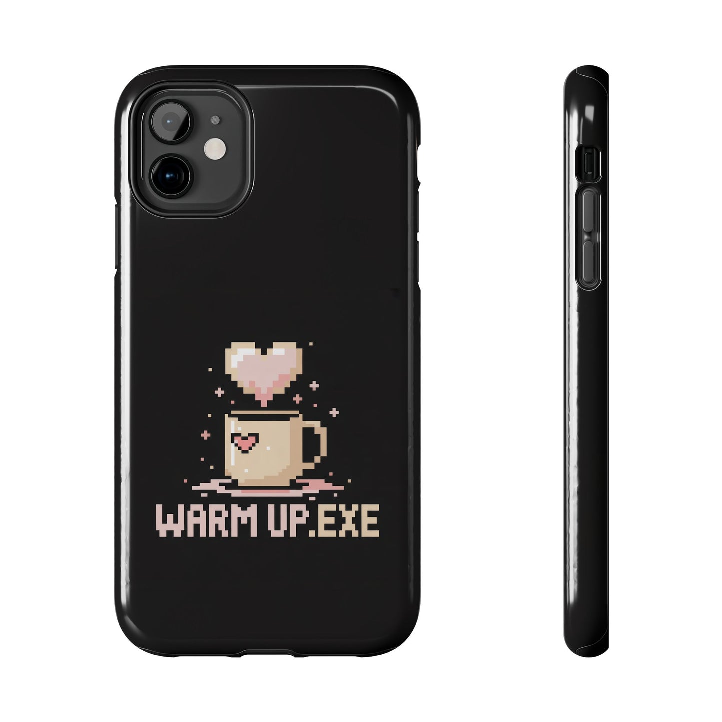 Warm Up.EXE Tough Phone Case - Cute Pixel Art Design for Tech Lovers