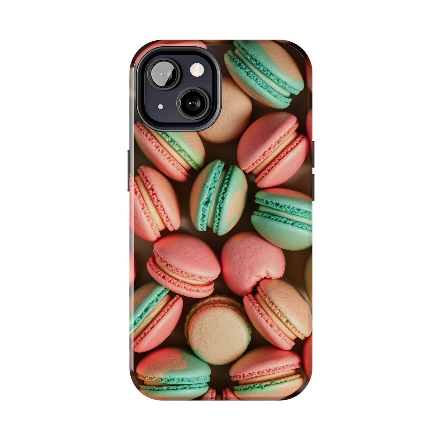 Colorful Tasty Macarons Tough Phone Case - Durable Protection with Sweet Aesthetic - for iPhone