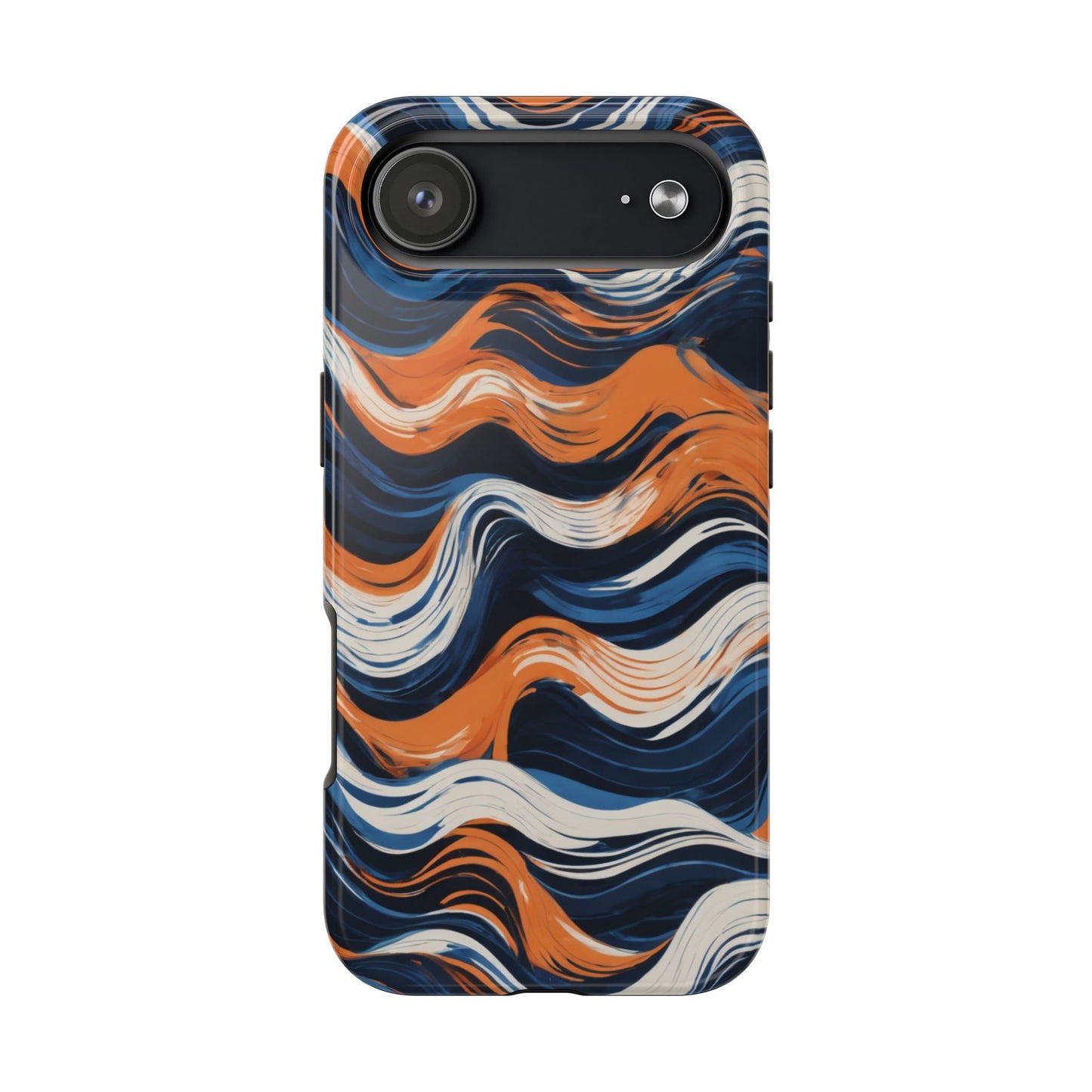 Wave Pattern Tough Phone Case - Stylish and Durable for Modern Lifestyle - for iPhone