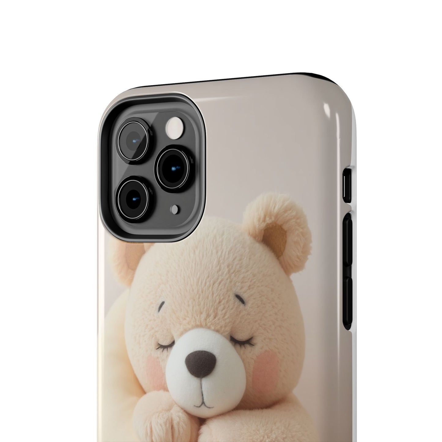 Cute Bear Tough Phone Case - Adorable Baby Animal Design for Kids & Adults
