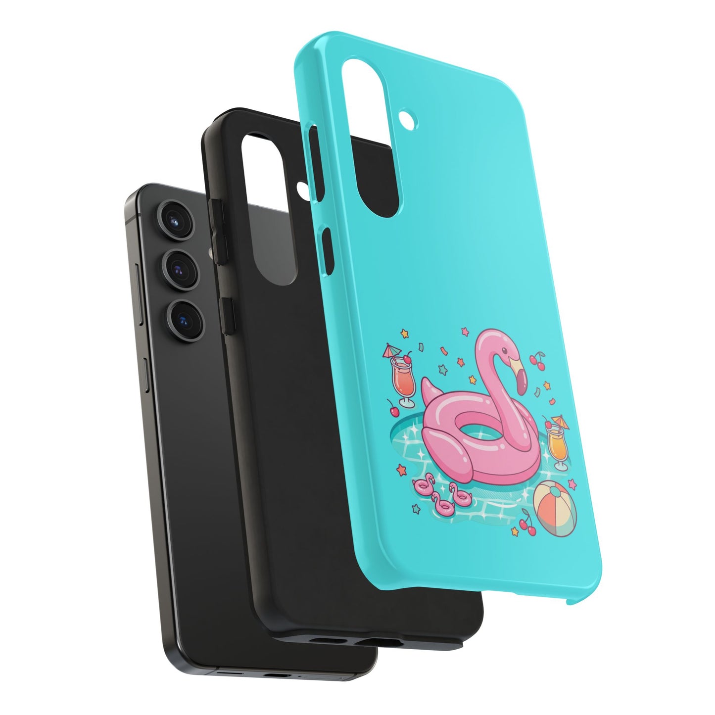 Flamingo Pool Party iPhone Case